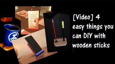 4 Simple things from wooden sticks!