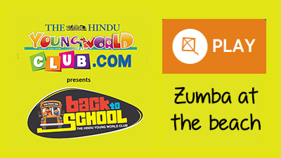 Zumba at the beach – ‘Back to School’ for kids in Chennai