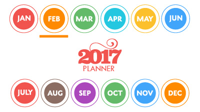 My Monthly Planner: February 2017