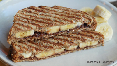 Young Chef 15 – Grilled Banana and Nutella Sandwich