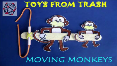 Toys from Trash – Moving Monkeys