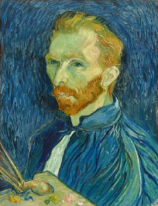 Vincent van Gogh (Dutch, 1853 - 1890 ), Self-Portrait, 1889, oil on canvas.
