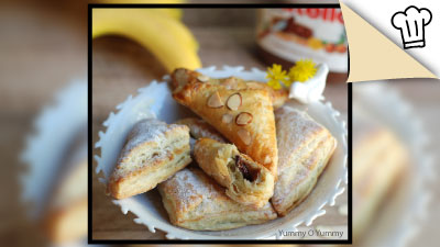 Young Chef 23: Easy Nutella and Banana Puff Pastry Turnovers