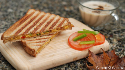 Young Chef 26: Paneer Bhurji Sandwich