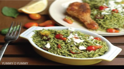 Young Chef 30: Spinach pesto pasta