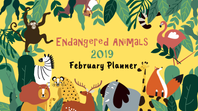 My Monthly Planner: February 2019