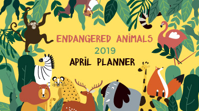 My Monthly Planner: April 2019