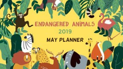 My Monthly Planner: May 2019