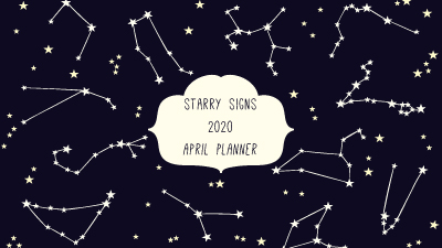 My Monthly Planner: April 2020