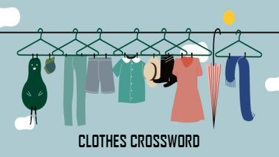 clothes hanger crossword puzzle clue