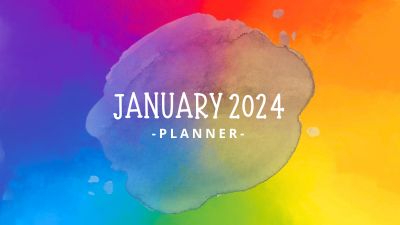 My Monthly Planner: January 2024