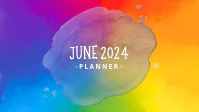 Monthly Planner: June 2024